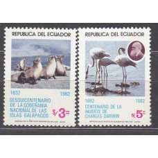 Ecuador Correo 1983 Yvert 1031/32 ** Mnh Fauna