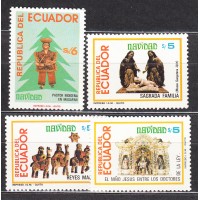 Ecuador Correo 1984 Yvert 1047/50 ** Mnh Navidad