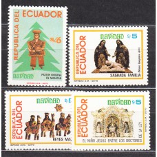 Ecuador Correo 1984 Yvert 1047/50 ** Mnh Navidad