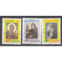 Ecuador Correo 1985 Yvert 1062/64 ** Mnh Personaje Religioso
