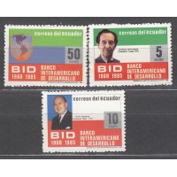Ecuador Correo 1986 Yvert 1111/13 ** Mnh 