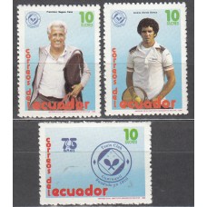 Ecuador Correo 1986 Yvert 1114/16 ** Mnh Deportes - Tenis