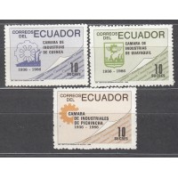Ecuador Correo 1986 Yvert 1127/29 ** Mnh 