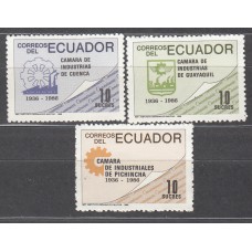Ecuador Correo 1986 Yvert 1127/29 ** Mnh 