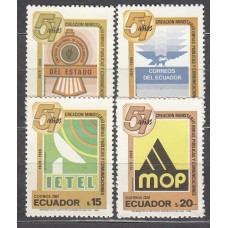 Ecuador Correo 1986 Yvert 1130/33 ** Mnh Trenes