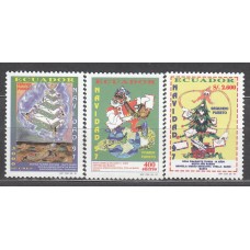 Ecuador - Correo 1997 Yvert 1401/3 ** Mnh Navidad 
