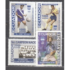Ecuador - Correo 2000 Yvert 1469/72 ** Mnh Fútbol - Deportes