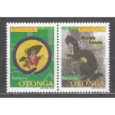 Ecuador - Correo 2001 Yvert 1601/2 ** Mnh Fundación Otonga 