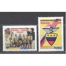 Ecuador - Correo 2002 Yvert 1671/72 ** Mnh Copa del Mundo de Fútbol - Deportes