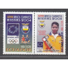 Ecuador - Correo 2004 Yvert 1800/1 ** Mnh Juegos Olimpicos de Verano Atenas