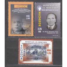 Ecuador Correo 2005 Yvert 1816/18 ** Mnh Periodico