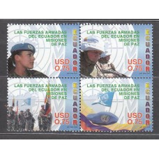 Ecuador Correo 2005 Yvert 1859/62 ** Mnh Fuerzas Armadas