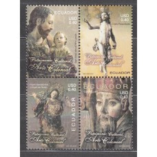 Ecuador Correo 2005 Yvert 1877/80 ** Mnh Arte Religioso