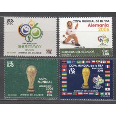Ecuador - Correo 2006 Yvert 1907/10 ** Mnh Copa del Mundo de Fútbol - Deportes