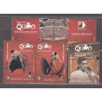Ecuador - Correo 2006 Yvert 1998/2002 ** Mnh Feria de Quito Jesus del Gran Poder - Tauromaquia