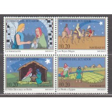 Ecuador - Correo 2007 Yvert 2078/81 ** Mnh Navidad