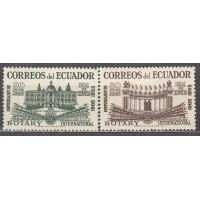 Ecuador - Aereo Yvert 277/78 ** Mnh Rotary