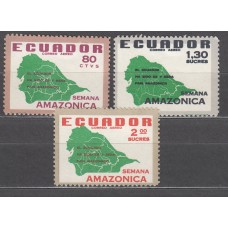 Ecuador - Aereo Yvert 378/80 * Mh Semana de la Amazonia