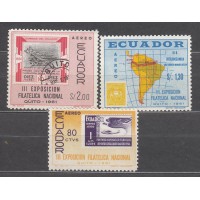 Ecuador - Aereo Yvert 385/87 ** Mnh Exposición Filatelica