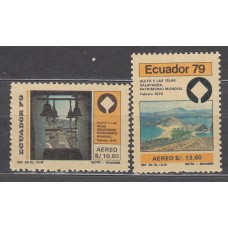 Ecuador - Aereo Yvert 675/76 ** Mnh Islas Galapagos