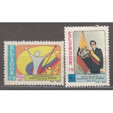 Ecuador - Aereo Yvert 679/80 ** Mnh 