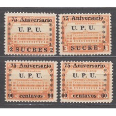 Ecuador - Aereo Yvert 212/15 ** Mnh UPU