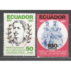 Ecuador Correo 1988 Yvert 1135/36 ** Mnh Personaje