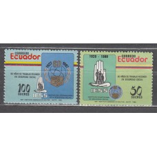 Ecuador Correo 1988 Yvert 1140/41 ** Mnh Seguridad Social