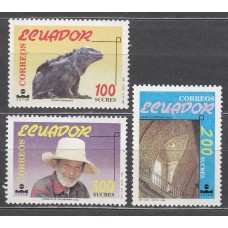Ecuador Correo 1990 Yvert 1209/11 ** Mnh Turismo