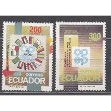 Ecuador Correo 1990 Yvert 1212/13 ** Mnh 