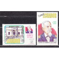 Ecuador Correo 1992 Yvert 1250/51 ** Mnh Personaje