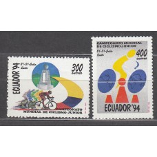 Ecuador Correo 1994 Yvert 1303/4 ** Mnh Ciclismo - Deportes