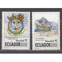 Ecuador Correo 1995 Yvert 1335/36 ** Mnh Navidad