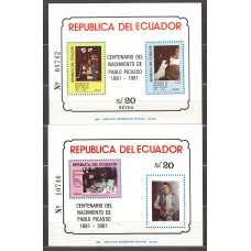 Ecuador - Hojas Yvert 56/57 ** Mnh Pintor Pablo Picasso