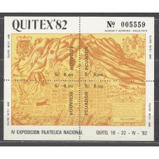 Ecuador - Hojas Yvert 58 ** Mnh Exposición Filatelica