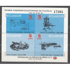 Ecuador - Hojas Yvert 68 ** Mnh Aviones