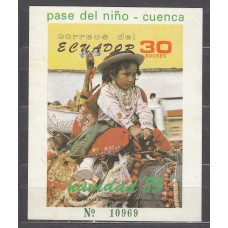 Ecuador - Hojas Yvert 70 ** Mnh Navidad