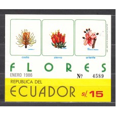 Ecuador - Hojas Yvert 71 ** Mnh Flores