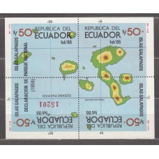 Ecuador - Hojas Yvert 72 ** Mnh Islas Galapagos