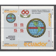 Ecuador - Hojas Yvert 78 ** Mnh Instituto Geografico Militar