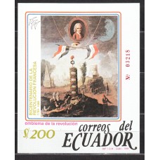 Ecuador - Hojas Yvert 88 ** Mnh Bicentenario de la Revolución Francesa