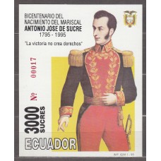 Ecuador - Hojas Yvert 99 ** Mnh Personaje