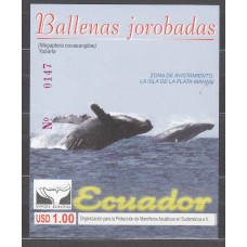Ecuador - Hojas Yvert 104 ** Mnh Ballenas Jorobadas
