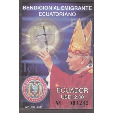 Ecuador - Hojas Yvert 120 ** Mnh Papa Juan Pablo II