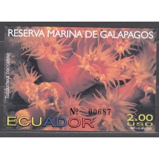 Ecuador - Hojas Yvert 123 ** Mnh Reserva Marina de Galapagos - Fauna Marina