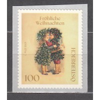Austria Correo 2025 Yvert 3815 ** Mnh Beso Navideño de bobina