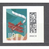 Alemania Federal Correo 2025 Yvert 3661 ** Mnh Avión Adhesivo de Carnet