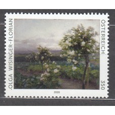Austria Correo 2026 ** Mnh Pintura Olga Wisinger