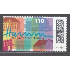 Alemania Federal Correo 2026 ** Mnh 800 Años de la Cuidad de Hamm