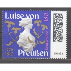 Alemania Federal Correo 2026 ** Mnh Busto